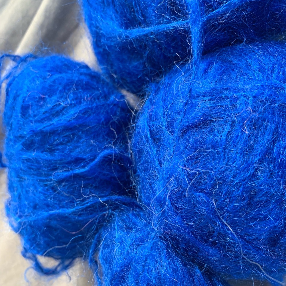 Vintage BLUE MOHAIR bundle
